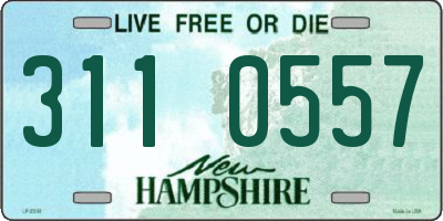 NH license plate 3110557