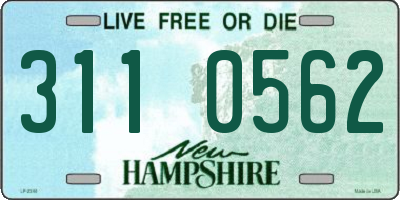 NH license plate 3110562