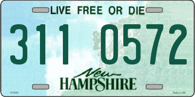 NH license plate 3110572