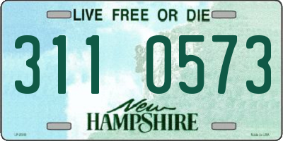 NH license plate 3110573