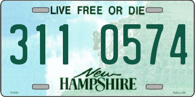 NH license plate 3110574