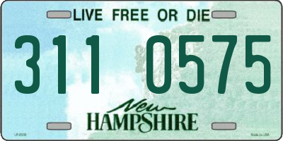 NH license plate 3110575
