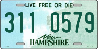 NH license plate 3110579