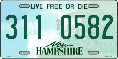 NH license plate 3110582