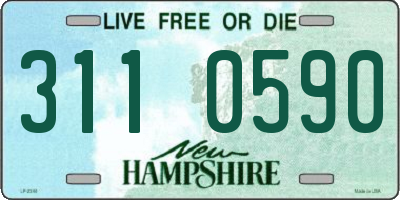 NH license plate 3110590