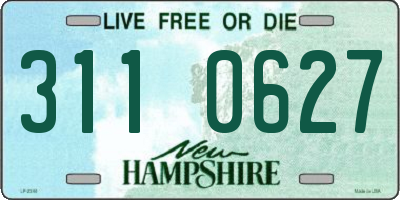 NH license plate 3110627