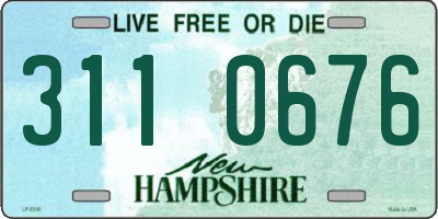 NH license plate 3110676