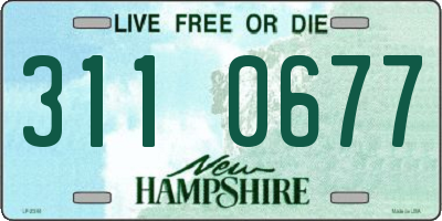 NH license plate 3110677
