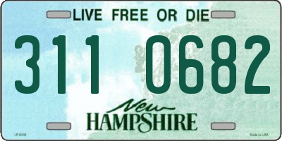 NH license plate 3110682