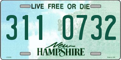 NH license plate 3110732