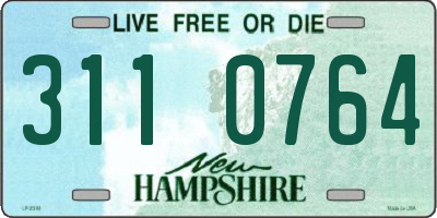 NH license plate 3110764
