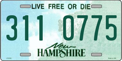 NH license plate 3110775