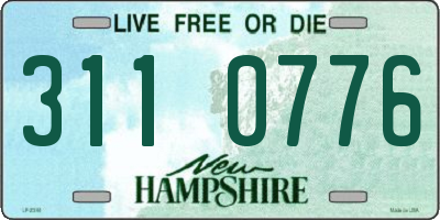 NH license plate 3110776