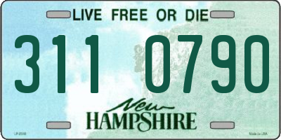NH license plate 3110790