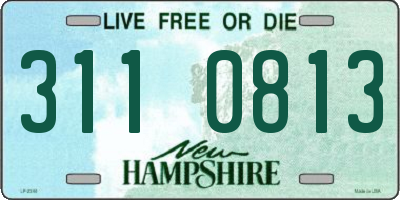 NH license plate 3110813