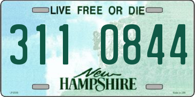 NH license plate 3110844