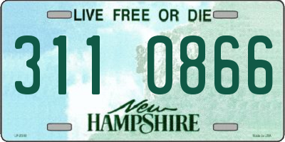 NH license plate 3110866