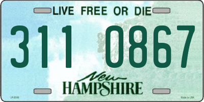 NH license plate 3110867