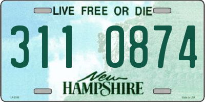 NH license plate 3110874