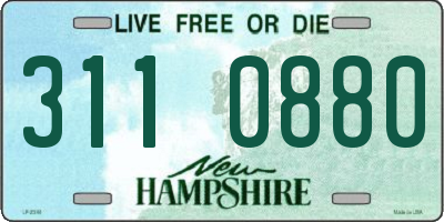 NH license plate 3110880