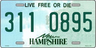 NH license plate 3110895