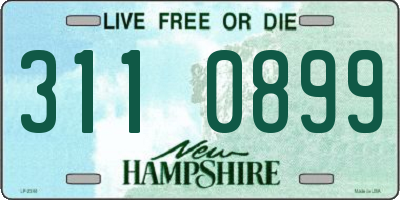NH license plate 3110899
