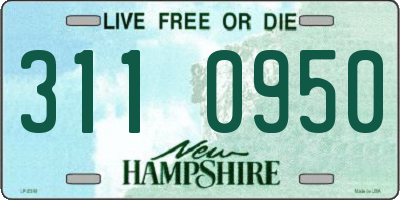 NH license plate 3110950