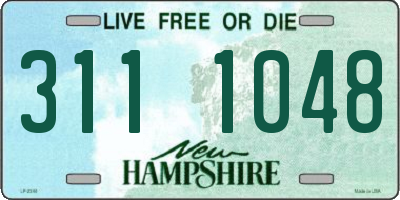 NH license plate 3111048