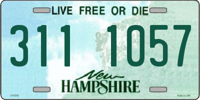 NH license plate 3111057
