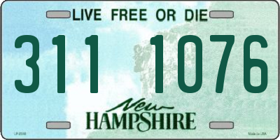 NH license plate 3111076