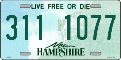 NH license plate 3111077