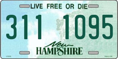 NH license plate 3111095