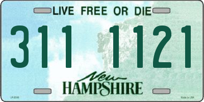 NH license plate 3111121