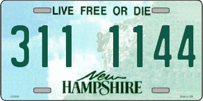 NH license plate 3111144