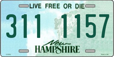 NH license plate 3111157