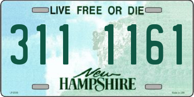 NH license plate 3111161