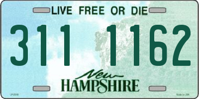 NH license plate 3111162