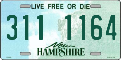 NH license plate 3111164