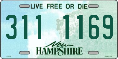 NH license plate 3111169