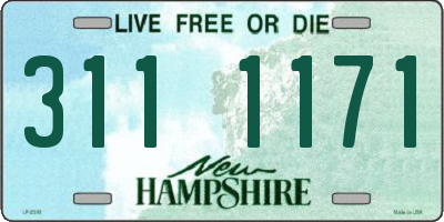 NH license plate 3111171