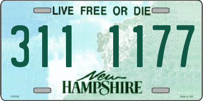 NH license plate 3111177