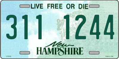 NH license plate 3111244
