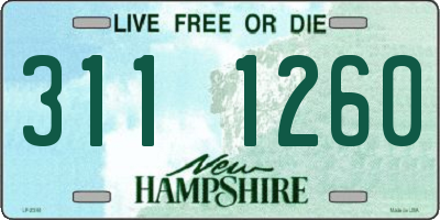 NH license plate 3111260
