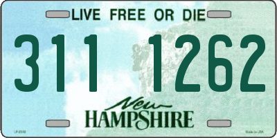 NH license plate 3111262