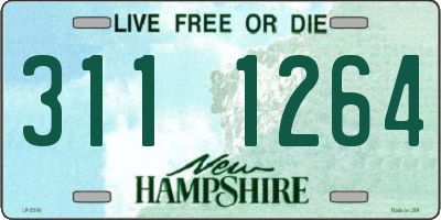 NH license plate 3111264