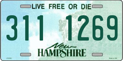 NH license plate 3111269