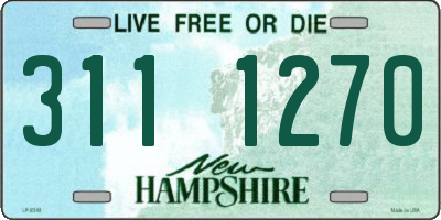 NH license plate 3111270