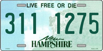 NH license plate 3111275