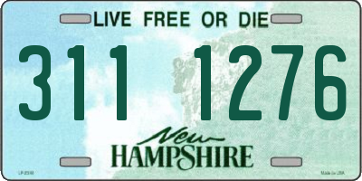 NH license plate 3111276