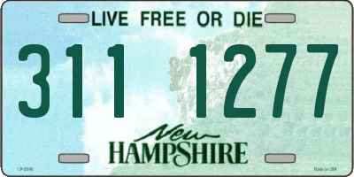 NH license plate 3111277